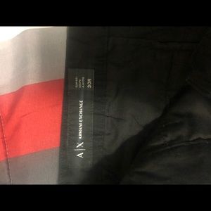 Men’s black Armani pants slim fit